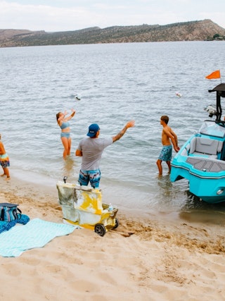 Alcova Reservoir and Sandy Beach