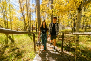 Hiking at Garden Creek Falls on Casper Mountain