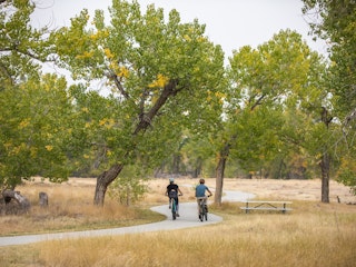 Biking at Edness Kimball and Fall Colors