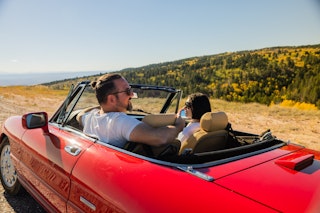 Scenic drive on Casper Mountain