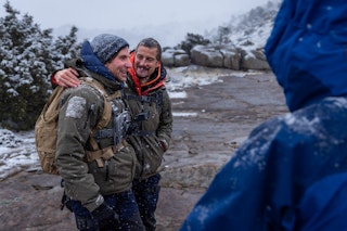 Bradly Cooper stars in a Bear Grylls episode filmed in Casper, Wyoming