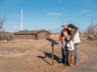 Family at Fort Caspar Museum