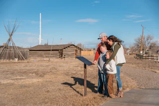 Family at Fort Caspar Museum