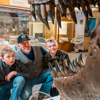 Family at the Tate Geological Museum