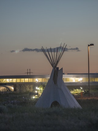 night view historic trails center