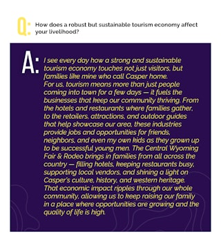 Angela Berry Faces of Tourism Q1